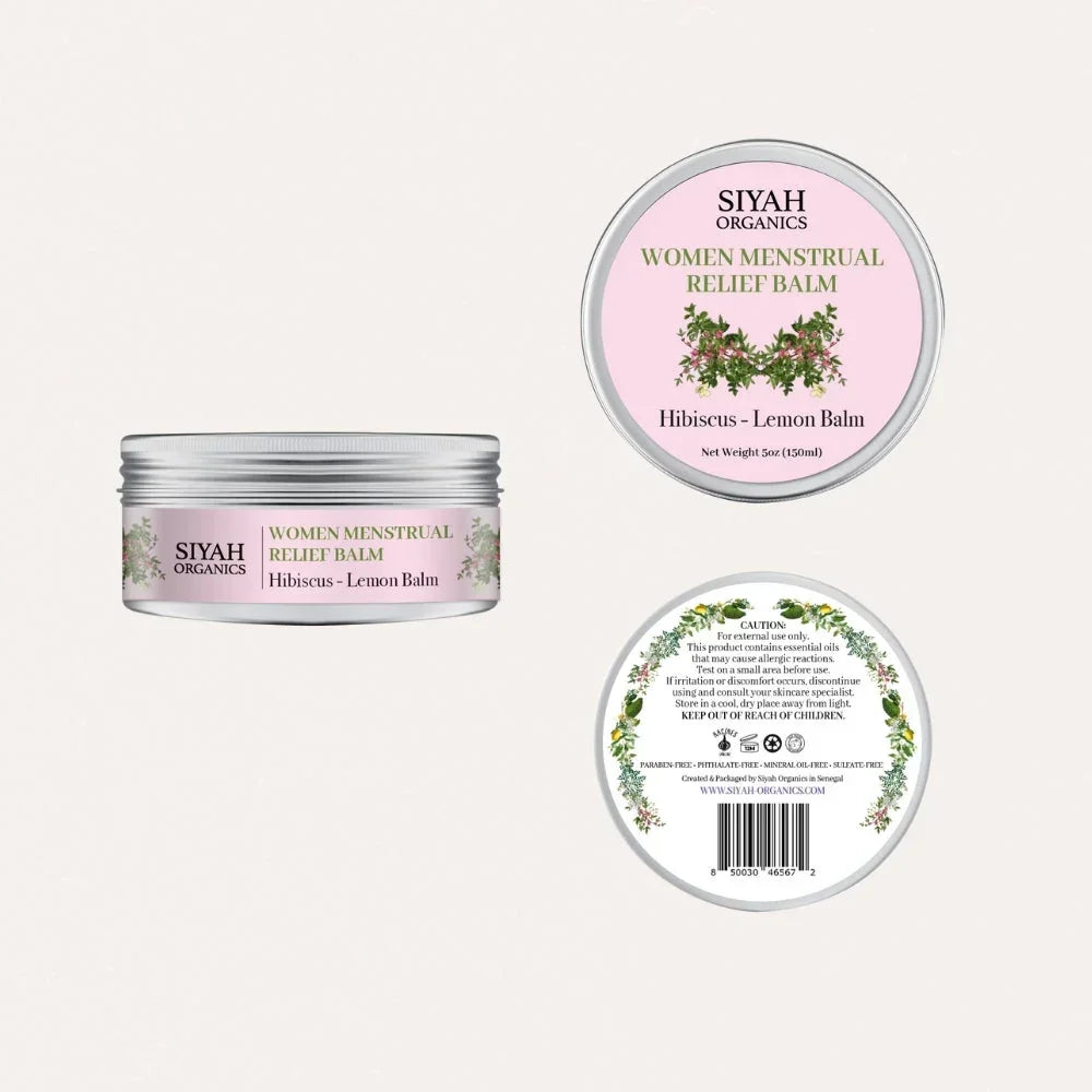 Women Menstrual Relief Balm | Hibiscus - Lemon Balm