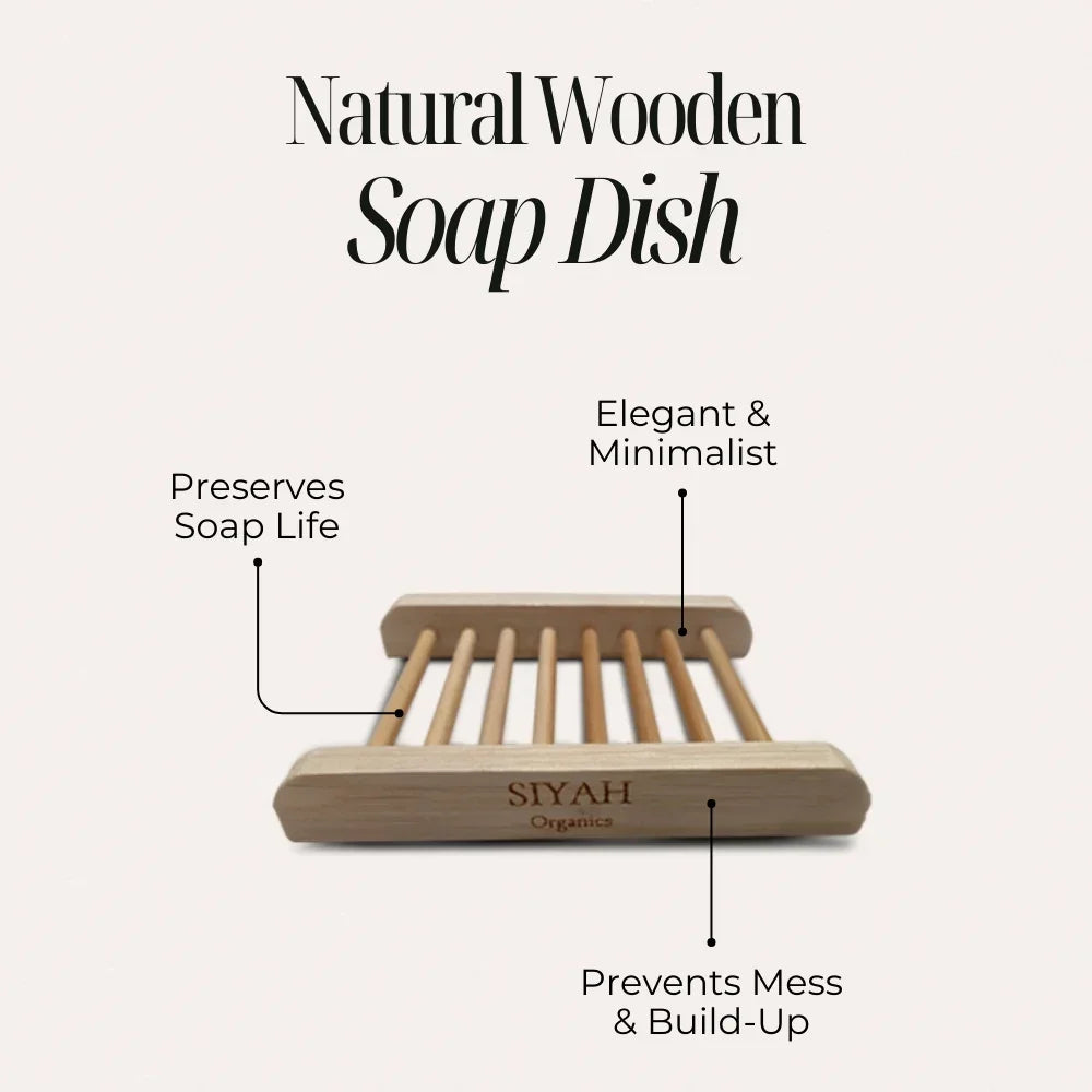 Natural Wooden Soap Dish