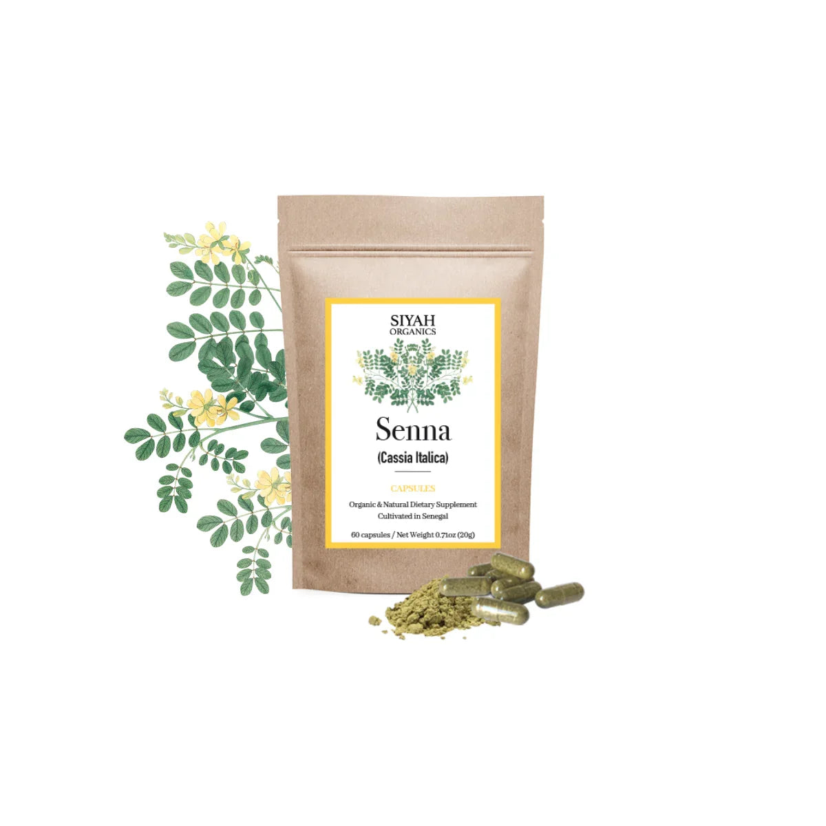 Senna Tea – Natural Herbal Digestive Cleanse – Siyah Organics