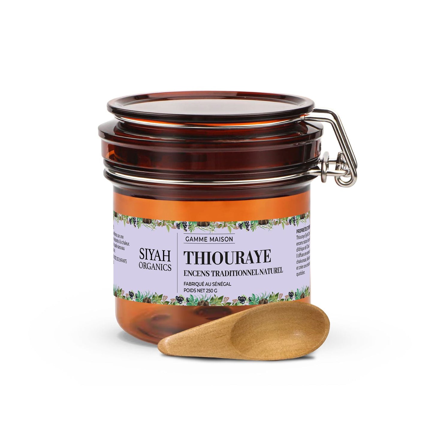 Thiouraye Encens Traditionnel Naturel avec Cuillère en Bois