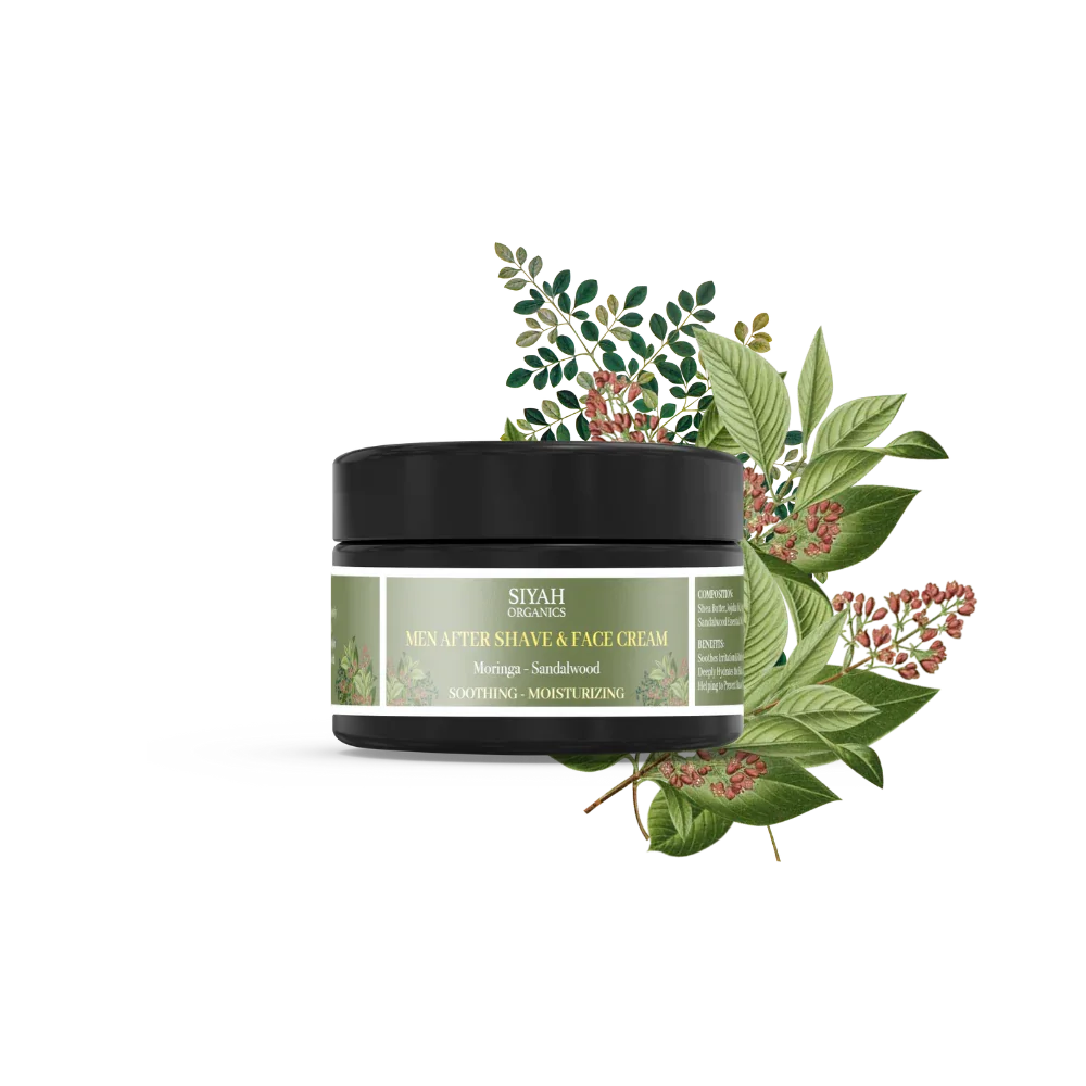 Men After Shave & Face Cream | Moringa - Sandalwood