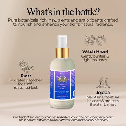 Micellar Cleansing Milk | Rose - Witch Hazel - Jojoba
