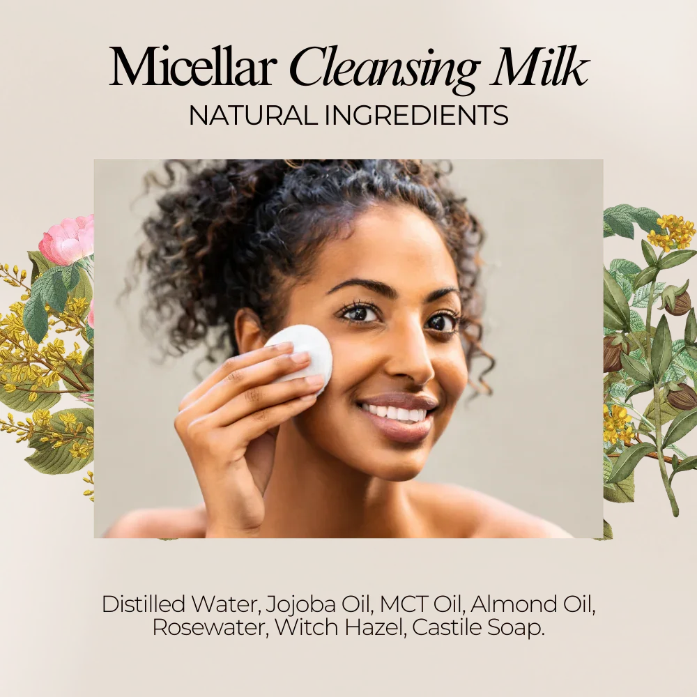 Micellar Cleansing Milk | Rose - Witch Hazel - Jojoba