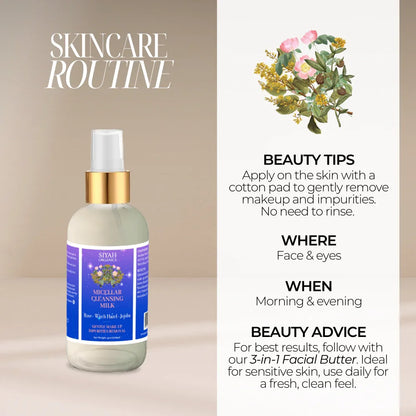 Micellar Cleansing Milk | Rose - Witch Hazel - Jojoba